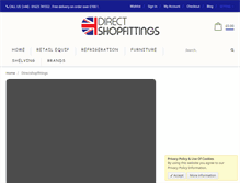 Tablet Screenshot of directshopfittings.co.uk